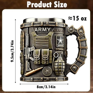 Jarra de Cerveza Creativa de Resina y Acero Inoxidable, Taza con Diseño de Tiburón Blanco, Decoración para Graduación - Product Image 3