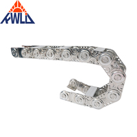 Chaîne porte-câbles métallique de type TL, pont de protection fermé pour tuyaux et câbles, personnalisé pour les grandes machines industrielles