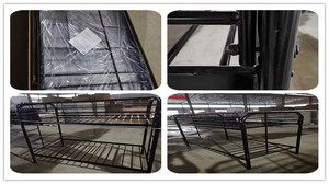 เตียงสองชั้นโครงเหล็กแข็งแรงทนทานสำหรับหอพักโรงเรียนและห้องนอนเด็ก - Product Image 6