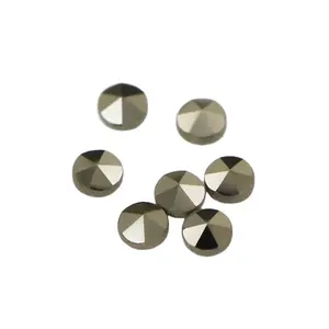 1000pcs/pack PP3 PP4 PP5 natural pyrite round cut flat bottom loose marcasite stones for jewelry making