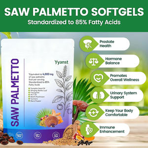 Cápsulas blandas de Saw Palmetto con aceite de semilla de calabaza de alta calidad, marca privada OEM/ODM, promueven la salud de la próstata y la salud del corazón. - Product Image 2