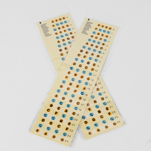 Autocollant pour manche de basse, tableau de notes en plastique imperméable, aide à l'apprentissage de la guitare basse - Product Image 1