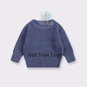 Vendita per tenere in caldo vestiti da ragazza oversize in maglia di cotone a maglia maglia maglione per <span class=keywords><strong>neonato</strong></span> maglione Pullover per bambini maglione per bambini - Product Image 1
