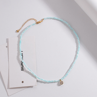 Nouveau chaud Imitation perle accessoires Zircon pendentif à breloques Turquoise perlé femmes mode bijoux colliers