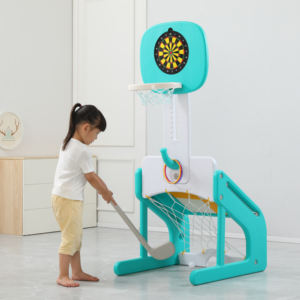 Support <span class=keywords><strong>de</strong></span> <span class=keywords><strong>basket</strong></span>-ball mobile en plastique multifonction 7 en 1 avec blocs et planche à <span class=keywords><strong>dessin</strong></span> pour enfants en vente - Product Image 6