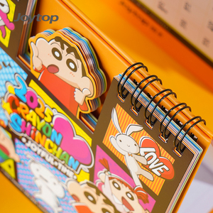 Joytop - Calendario de Escritorio Personalizado al por Mayor con Diseño de <span class=keywords><strong>Crayon</strong></span> <span class=keywords><strong>Shinchan</strong></span>, Serie Cómica 2025, Cubierta de PVC, Papel de 120 g/m² para Tomar Notas, Bonito - Product Image 5