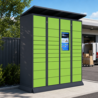 Casier à colis intelligent connecté 24h/24 et 7j/7, design extérieur de haute qualité avec écran tactile et code QR, terminal de colis en libre-service