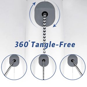 สายจูงสุนัขแบบยืดหดได้<span class=keywords><strong>30</strong></span>ฟุตสายจูงสุนัขสำหรับสุนัขขนาดใหญ่ขนาดกลางถึง77ปอนด์สำหรับงานหนักไม่พันกัน - Product Image 6