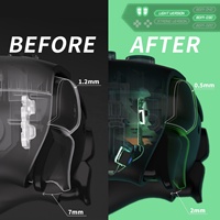 EXtremeRate Kit de micro-interrupteurs de clic pour souris, déclencheurs latéraux et déclencheurs rapides pour manette PS5 BDM-030