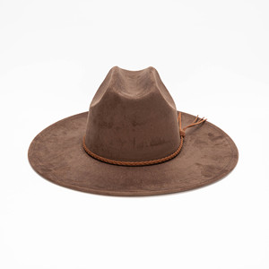 Topi Fedora Vintage Gaya Baru Bahan Suede Imitasi, Topi Jazz Elegan Bertepi Lebar untuk Wanita Pria, Cocok untuk Musim Semi, Aktivitas Luar Ruangan, Pantai, dan Perjalanan - Product Image 3