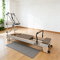 Equipo Profesional de Pilates Reformer, Máquina de Pilates Reformer para Moldear el Cuerpo, Torre de Pilates Reformer de Madera de Arce para Estudio de Yoga