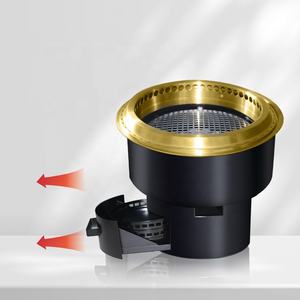 Réchaud à gaz de cuisine commerciale Modi avec barbecue coréen naturel de table pliant doré pour restaurants Brûleur à gaz intégré - Product Image 1