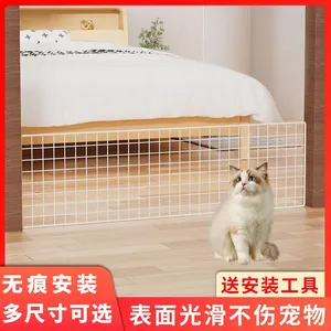 Grillage en fil métallique plastifié multi-usages 40*120cm, support mural <span class=keywords><strong>DIY</strong></span> pour cage, blanc - Product Image 2