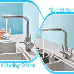 Way Kitchen Drinking Faucet, 3 in 1 Pull Down with Purified Water Faucet - Product Image 2