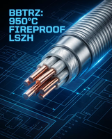 Cable Ignífugo PrimePro BBTRZ |   950 ° Aislamiento Mineral Flexible Tipo C |   Cable LSZH de 4 núcleos 0.6/1kV |   Cable de Alimentación de Alta Seguridad IP67 con Durabilidad de Más de 50 Años