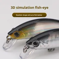5cm 6.5g Micro méné leurre appât longue coulée lent naufrage tremblant ABS pour poisson d'eau salée Topmouth Culter Mandarin basse pêche