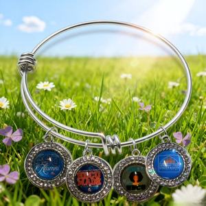 Pulsera personalizada de estilo preppy de la Universidad de <span class=keywords><strong>Carolina</strong></span> del Norte (UNC) para graduados de HBCU, color negro, estilo NCAT. - Product Image 3