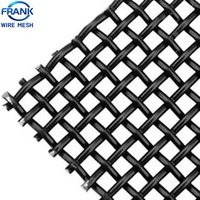 Moustiquaire de sécurité standard australienne 11 mailles 0,8 mm en acier inoxydable 316 tissé uni noir pour fenêtre
