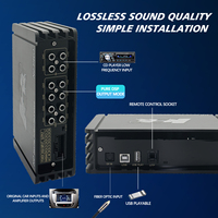 Amplificador DSP Profesional de 4 Canales para Auto con 31 Bandas de Ecualización, 4*80W, Amplificador Coreano para Auto