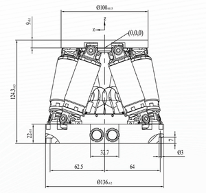 Encodeur absolu, plateforme à vide MINIMUM 6 degrés de liberté, robot parallèle 6 degrés de liberté pour mise au point optique - Product Image 2
