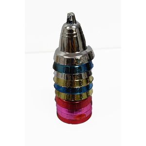 Paquete de 10 campanas colgantes multicolores para decoración de árboles de Navidad, tamaño personalizado para decoraciones festivas DIY, pedido mínimo de 100 Uds. - Product Image 1