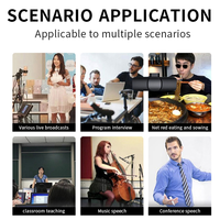 Hot S8 Mini Lavalier Karoke Microphone Lavalier USB Microphone sans fil pour iPhone Lavalier