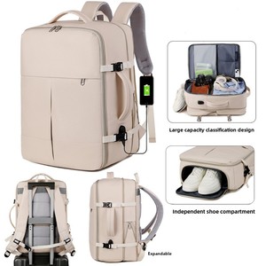 Men's 16-Inch Multifunctional <b>Waterproof</b> Laptop <b>Backpack</b> Cross-Border New Business Expandable Oxford Polyester Zipper for - Product Image 1