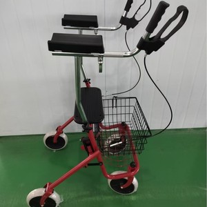 Déambulateur pliable à trois roues Shunkangda avec panier et sac pour personnes âgées, aide à la mobilité - Product Image 3