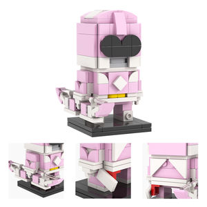 Guerrier MOC7490-7495 en vert rouge bleu jaune rose noir Zyurabger Science Fiction film assembler bricolage blocs de construction enfants jouets - Product Image 3