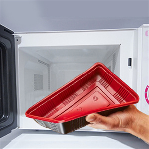 Factory Direct Sales Disposable Plastic Food Tray Customized Biodegradable Takeaway Food Plates