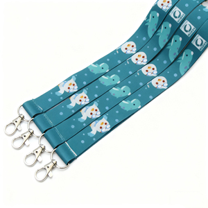 Manufacturer's Custom Low Minimum Order Personalized Neck Tool Printing <b>Polyester</b> Sublimation Elastic <b>Lanyard</b> - Product Image 2