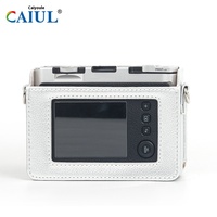 Mini EVO rétro sac photo en cuir PU étui rigide de protection pour photographie numérique voyage extérieur argent blanc caméra boîte