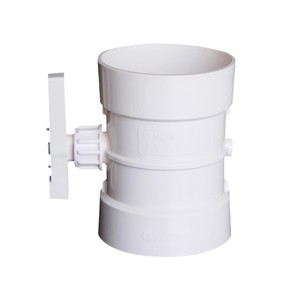 Válvula de compuerta para conducto de aire de PVC 75 110 160 200 250 315 con control manual para sistemas de ventilación - Product Image 1