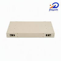 Boîtier ODF vide personnalisable à 12 ports, 1U, 19 pouces, pour montage en rack, panneau de brassage fibre optique en acier laminé à froid de 1,2 mm, compatible LC SC ST FC