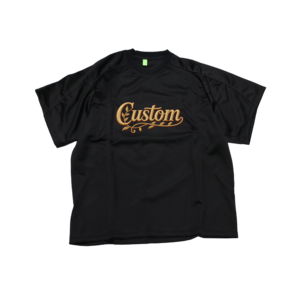T-shirt à manches courtes pour homme, noir, broderie personnalisée, coupe classique, style décontracté, col rond, tissu tricoté - Product Image 1