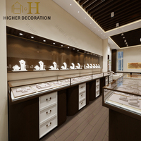 Vitrine à bijoux haute avec éclairage LED sur mesure, cadre en acier inoxydable, vitrine à bijoux en verre