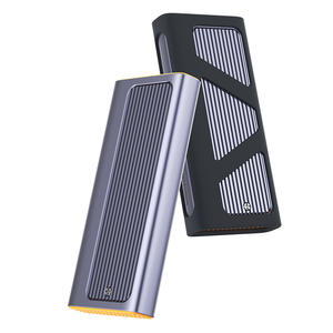 Özelleştirilmiş Alüminyum Alaşımlı Çift Protokollü Mobil Hard Disk Kutusu, NVMe/NGFF SSD için USB3.2gen2 * <span class=keywords><strong>2</strong></span> Portlu - Product Image 5