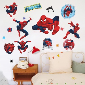 Autocollants muraux <span class=keywords><strong>3D</strong></span> <span class=keywords><strong>Spiderman</strong></span> Art Déco pour chambre d'enfant, décoration de chambre à coucher, décoration de la maison, DIY, super-héros, autocollants muraux en PVC - Product Image 6