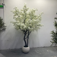 Promo! Pohon Sakura Buatan Warna Pink Putih, Dekorasi Plastik untuk Interior Rumah, Terbaru di Tik Tok YouTube Instagram
