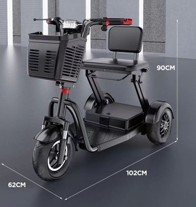 Triciclo Eléctrico Plegable desde Almacén en UE Batería de Plomo-Ácido de 36V 10A Conducción Fácil Velocidad 25KM/H Patinete Eléctrico de Movilidad de 3 Ruedas para Adultos - Product Image 5