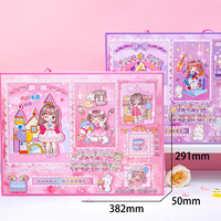 Ensemble de papeterie personnalisé en gros, boîte surprise mignonne de dessins animés, kit de journalisation Kawaii, boîte mystère, cadeau de papeterie pour enfants