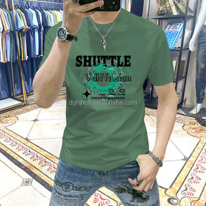 男士高品质宽松合身夏季t恤新款纯色基础潮流时尚上衣刺绣设计 - Product Image 4