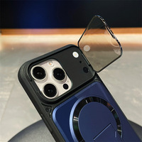 Coque de téléphone en PC à motif animalier avec support magnétique invisible et protection intégrale pour iPhone 18 Pro Max 17 16 15 14