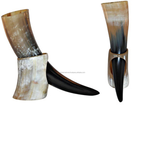 แตรร้อยดื่มสุดสวยพร้อมกล่องหนัง แตรสีธรรมชาติ และแตรควายขัดเงาสําหรับดื่มกาแฟน้ํา ราคาดีที่สุด - Product Image 3