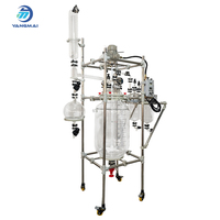 Sistema de Reactor de Vidrio Continuo Modular de 100L, Horno de Reacción con Embudo Buchner para Procesamiento de Productos Químicos Finos