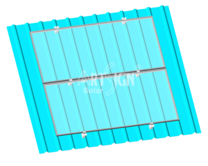 Sistema di Montaggio Solare ART SIGN in Lega di Alluminio Leggera, Staffa <span class=keywords><strong>per</strong></span> Tetto Penetrante, Gancio Solare <span class=keywords><strong>per</strong></span> Tetto in Metallo Trapezoidale - Product Image 5