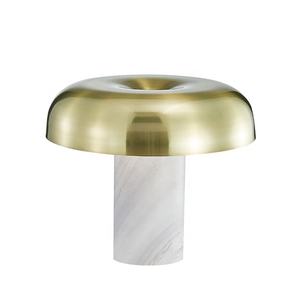 Lampe de Table en forme de champignon doré, <span class=keywords><strong>Jazz</strong></span>, base en marbre blanc, éclairage de bureau moderne JY6130 - Product Image 6