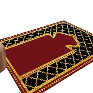 Toptan müslüman mekke Hajj kalınlaşmış baskılı orta doğu tarzı hac halı yer matı seccade