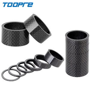Entretoises de potence de vélo en fibre de carbone Toopre 28,6 mm usinées CNC, légères et durables, pour fourche, potence et tube de selle - Product Image 1