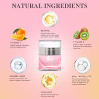 Vente en gros 6 en 1 beauté naturelle anti-taches blanchissant anti-âge anti-rides meilleure crème pour le visage